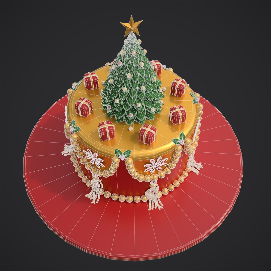 3-D Christmas Tree Cake