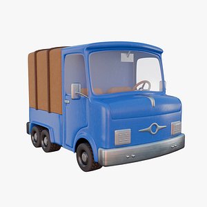 Stylized Cartoon Truck 3D model