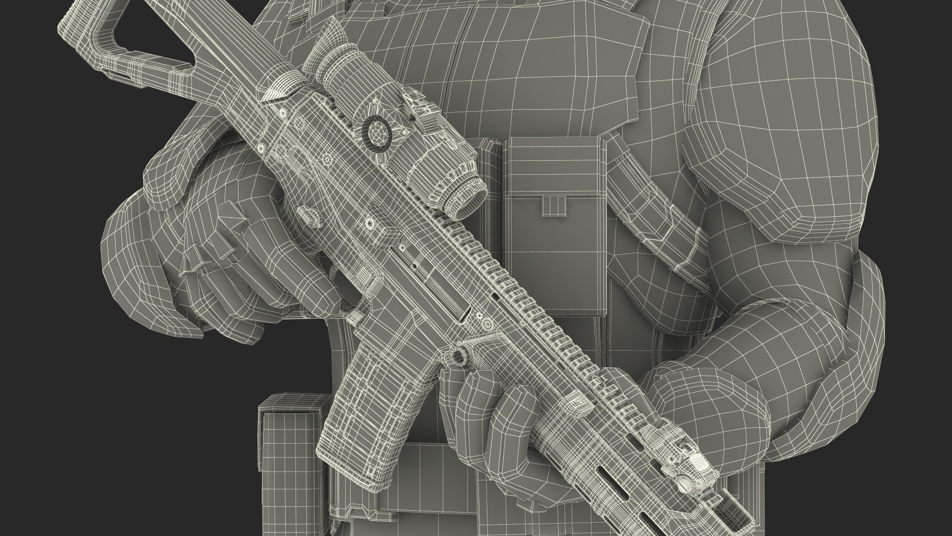 3D Sci-fi Soldier Standing Pose - TurboSquid 2131022