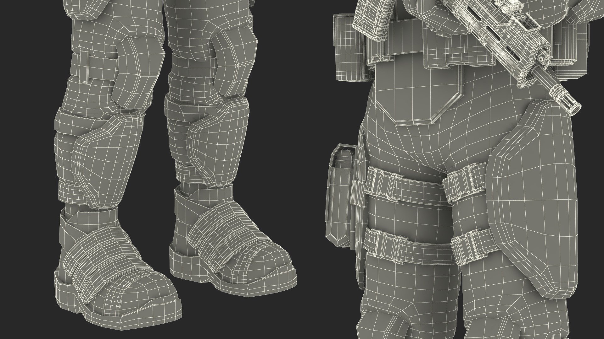 3D Sci-fi Soldier Standing Pose - TurboSquid 2131022