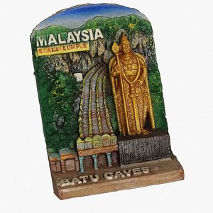 batu caves magnet souvenir 3D model