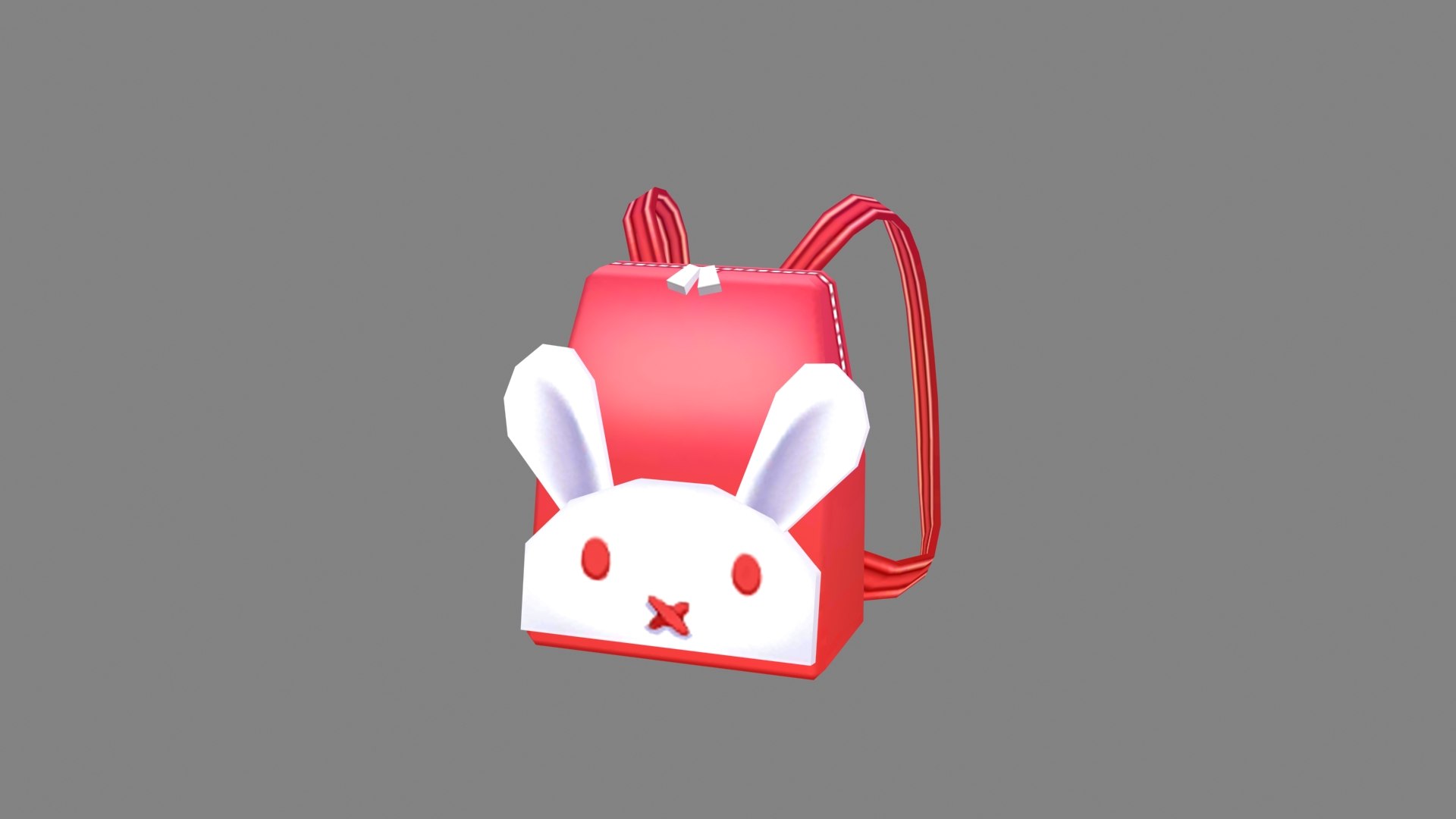 Cartoon Children School Bag Rabbit Backpack 3D TurboSquid 1951396