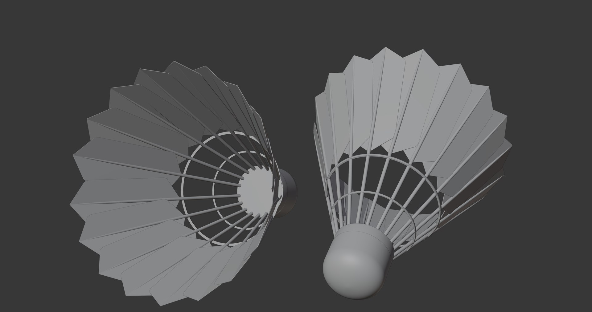 3D Shuttlecock model https://p.turbosquid.com/ts-thumb/1O/hoqdVW/W3/11/jpg/1792051143/1920x1080/fit_q87/0eac32a7be0150d90d073163fd36ae5f1c2c9194/11.jpg