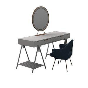 Ikea style table and desk 3D