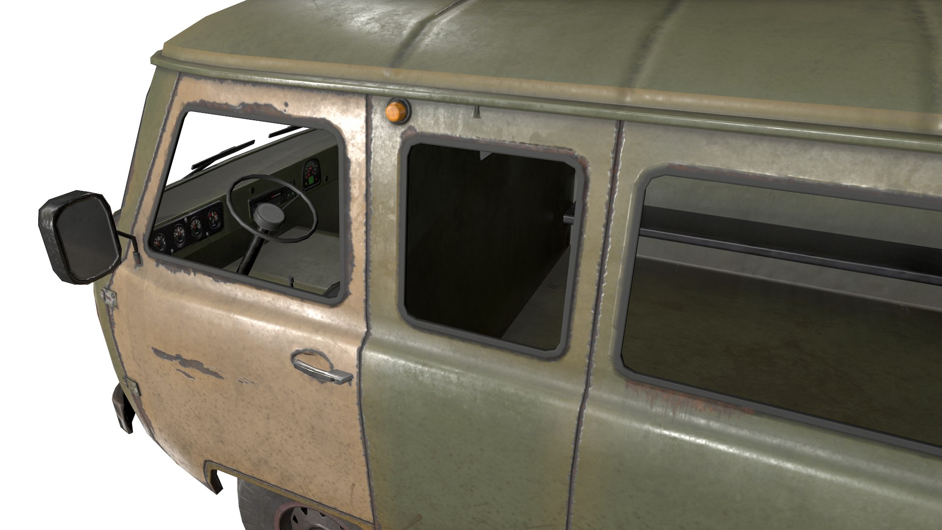 3D Old Uaz 3909 Car - TurboSquid 1636098