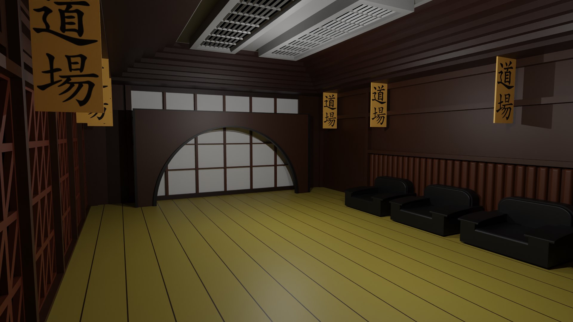 Karate Hall 3D - TurboSquid 2157979