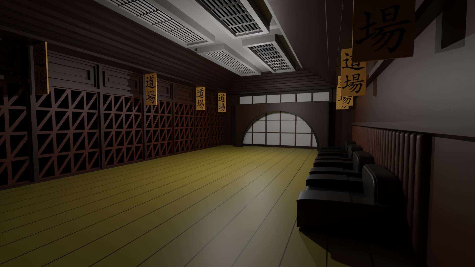 Karate Hall 3D - TurboSquid 2157979