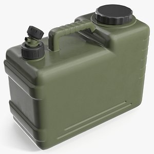 Military Style Water Canister Green 3D model