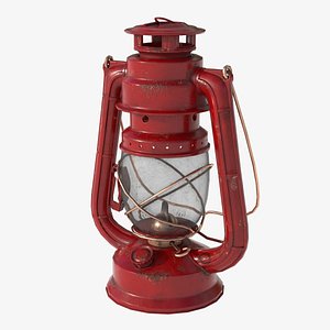 realistic oil lantern 3D model