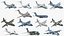 Collezione globale di aerei cargo militari