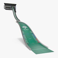 Olympic Ski Jumping Hill with Inrun