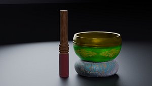Tibetan Singing Bowl Pack 3D
