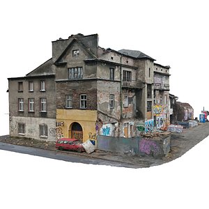 3D Demolished Building Ultra HD 16K