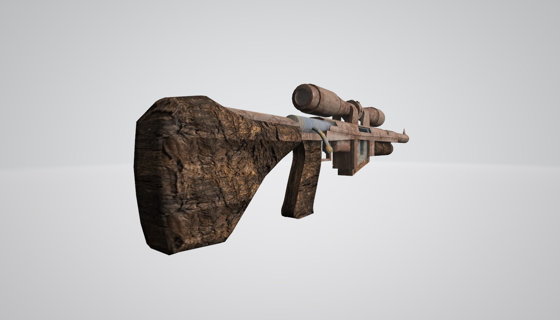 3D Rifle Weapons Fallout Model - TurboSquid 1535244