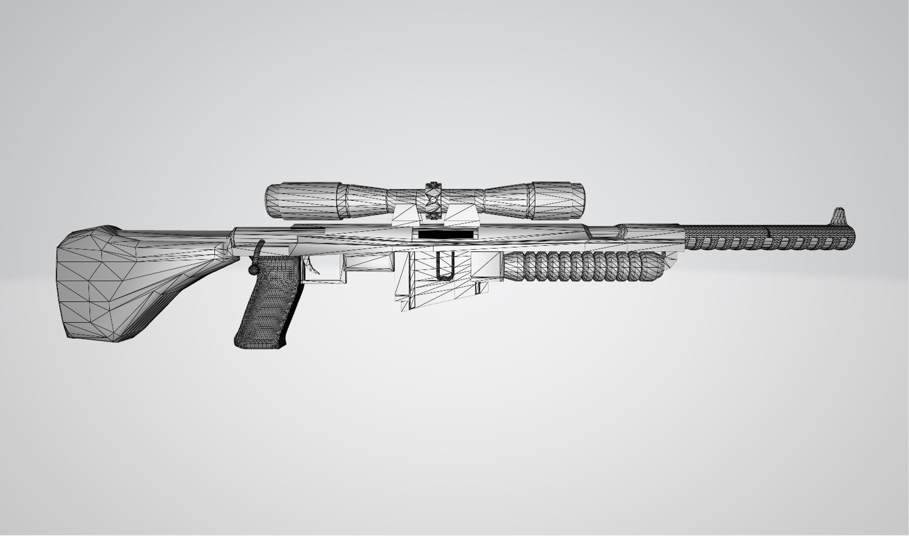 3D Rifle Weapons Fallout Model - TurboSquid 1535244