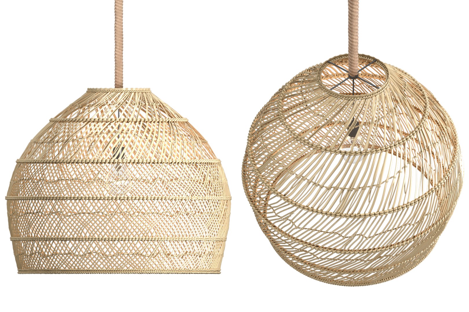 Lamp Rattan 3D - TurboSquid 1338860
