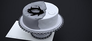 3D model RED VELVET CHOCOLATE CAKE 2024 FBX