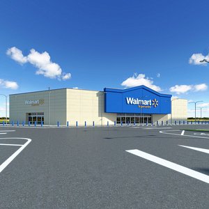 Walmart Supercenter Retail Lot