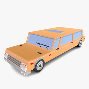Cartoonish Car 3D Model