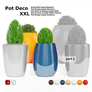 pots deco xxl 3D model