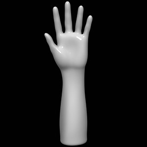 mannequin hand man 3D