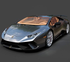 Lamborghini Huracan Performante LP 640-4 2017 - Optimized 3D Model 3D model