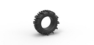 3D Diecast offroad tire 19 Scale 1 to 25