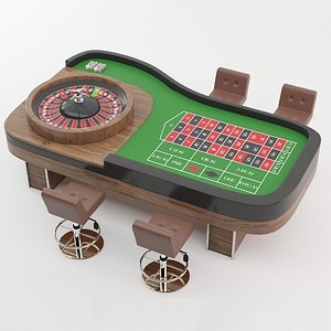 3D Roulette Table model