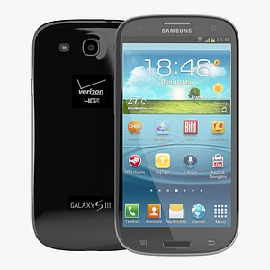 Samsung Galaxy S III Black 3D Model