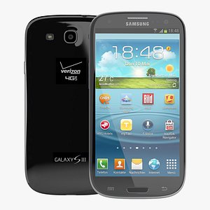 Samsung Galaxy S III Black 3D Model