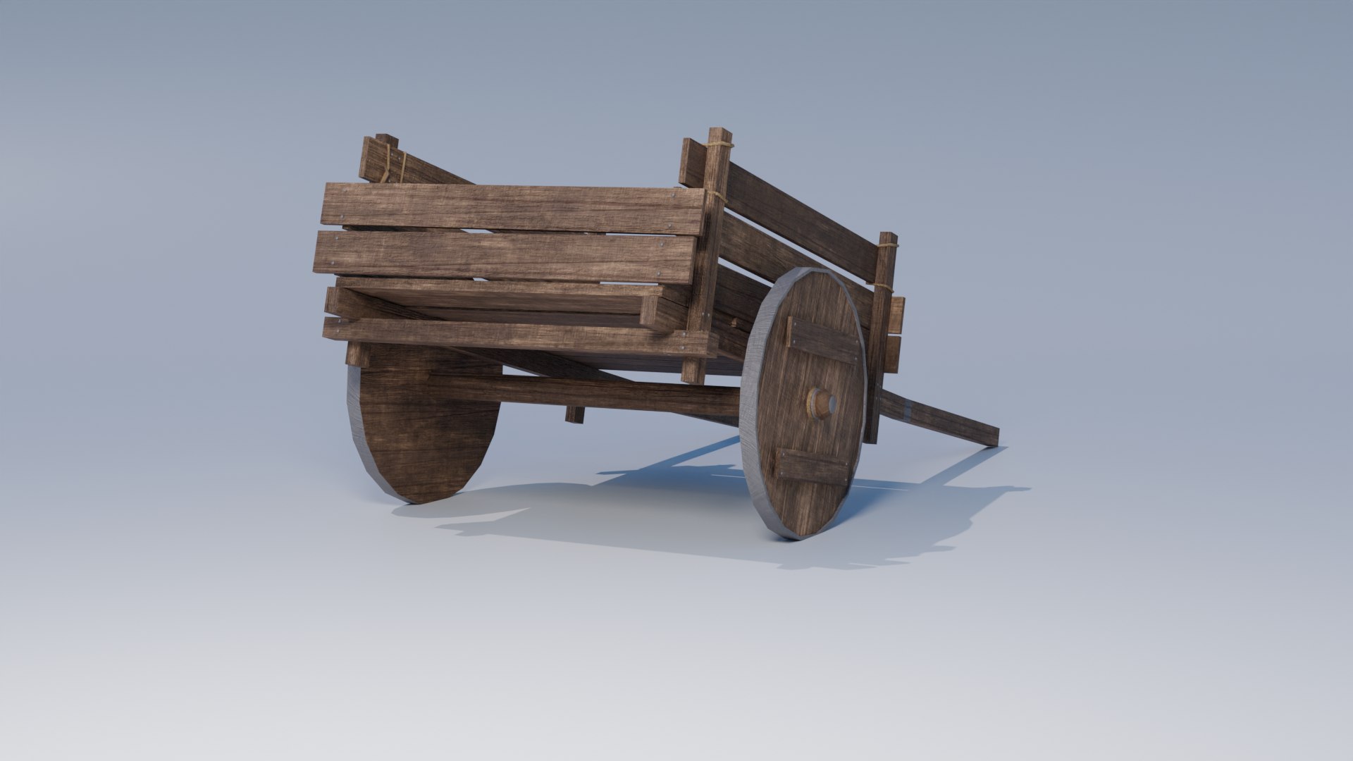 3D Medieval Handcart Model - TurboSquid 2241429