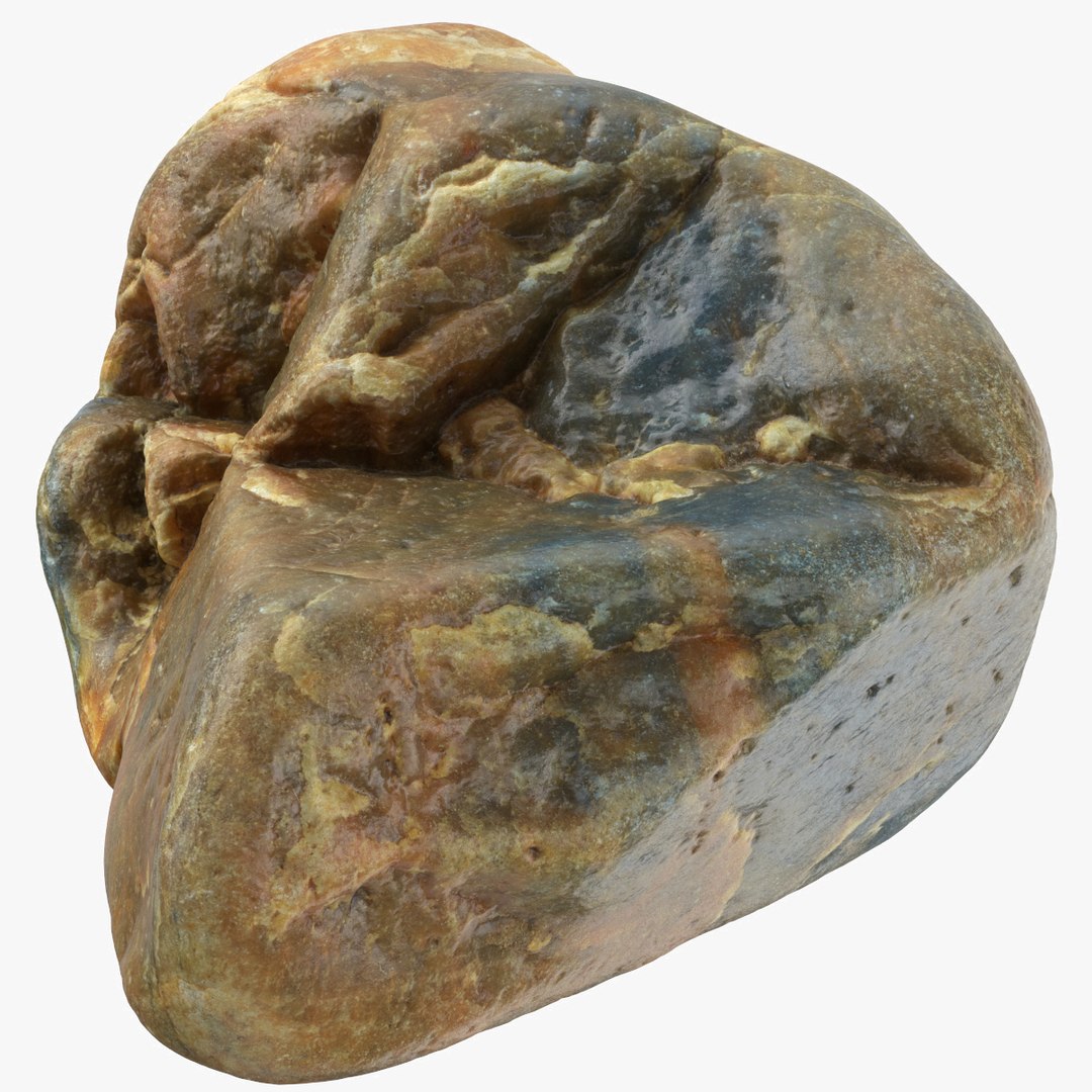 4 smooth river rocks model - TurboSquid 1518357