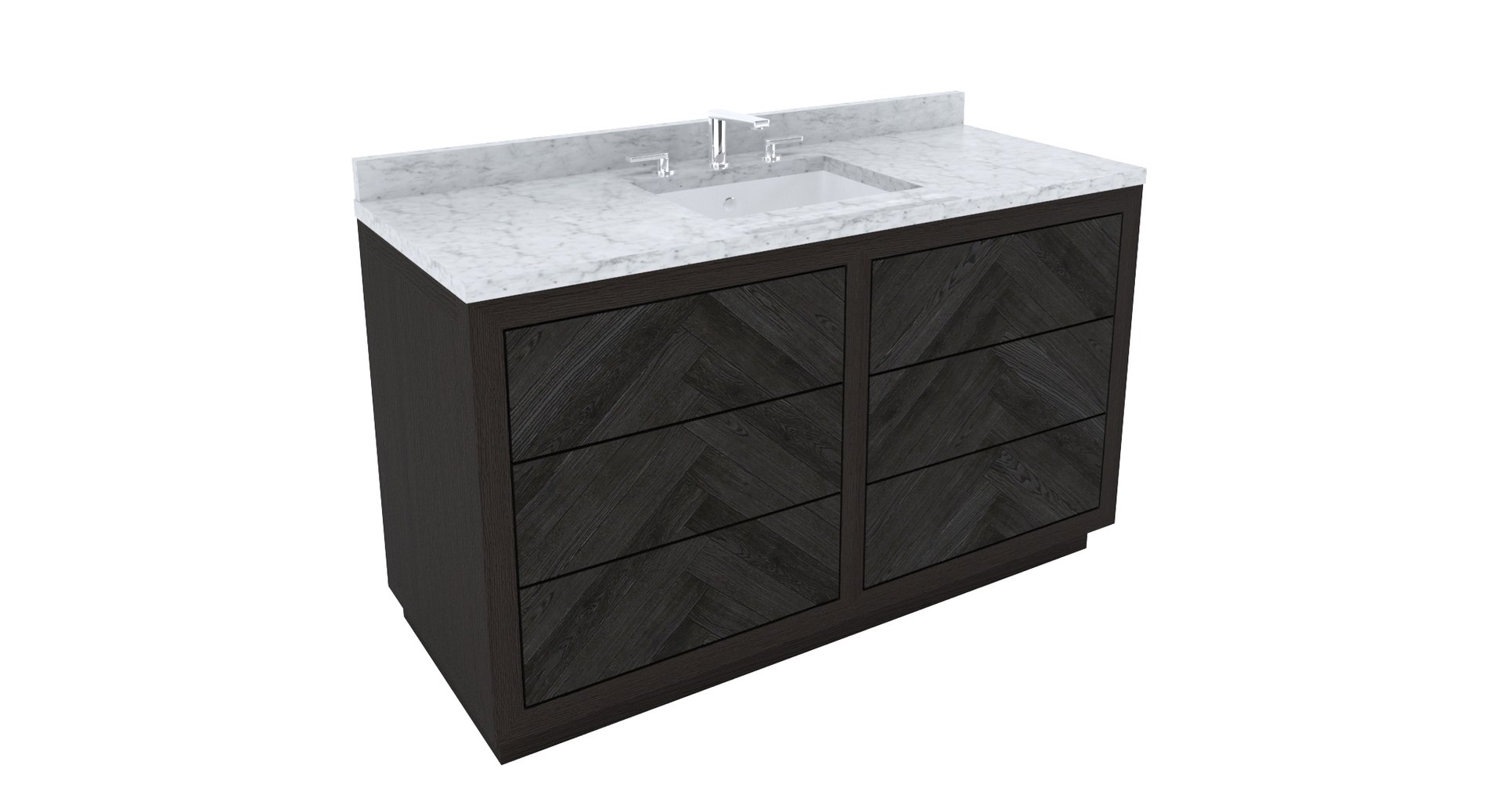 restoration hardware herringbone vanity 3d max