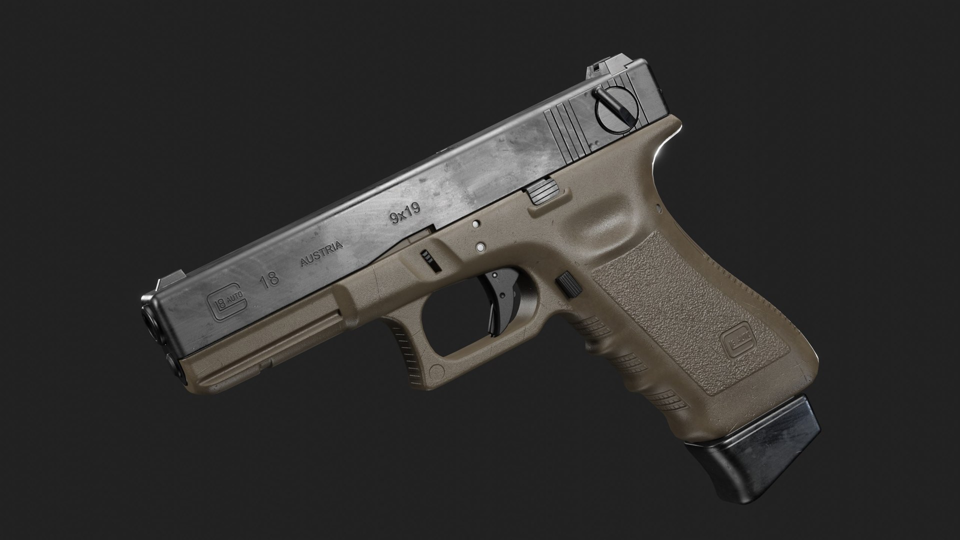 3D Glock 18 - TurboSquid 2147787