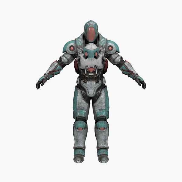 半机械人cinema 4d模型