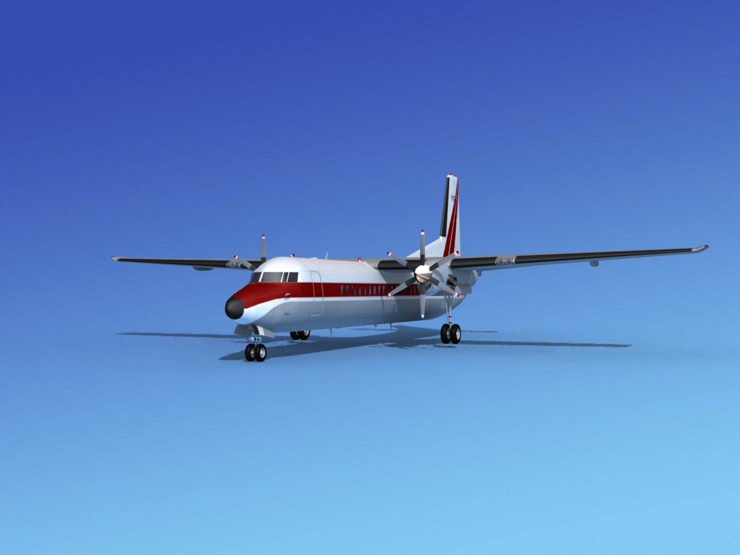 3d Dxf Fokker 50