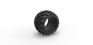Diecast offroad arched tire Scale 1 to 10 model