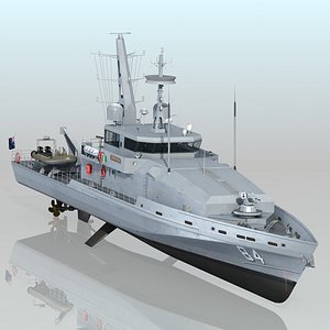 HMAS   Larrakia  II P84 Patrol Boat 3D