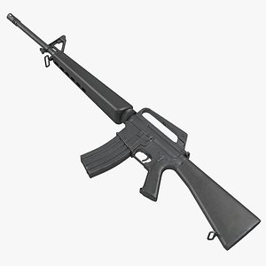 assault rifle m16 4 3d model