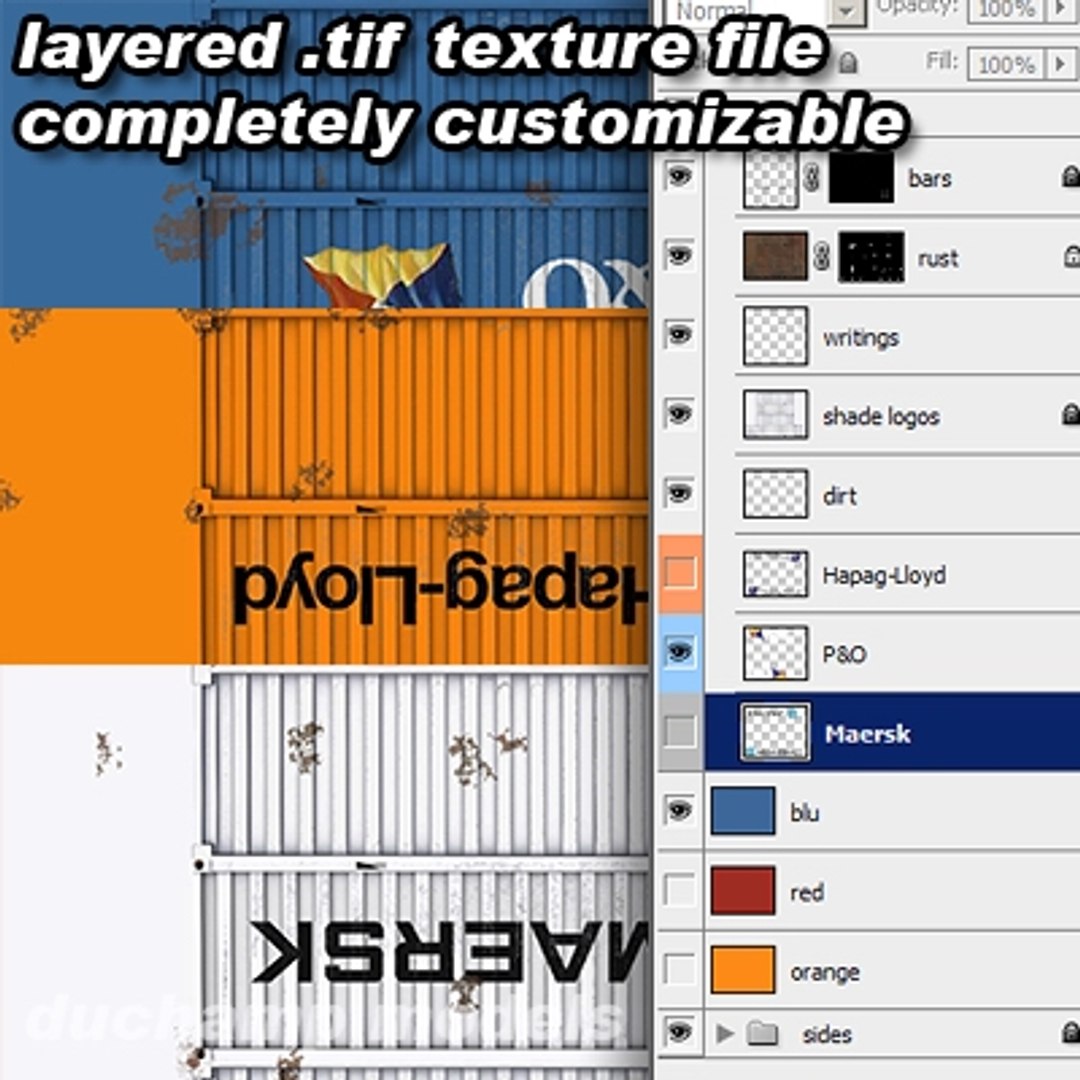 Iso Containers 3d Model