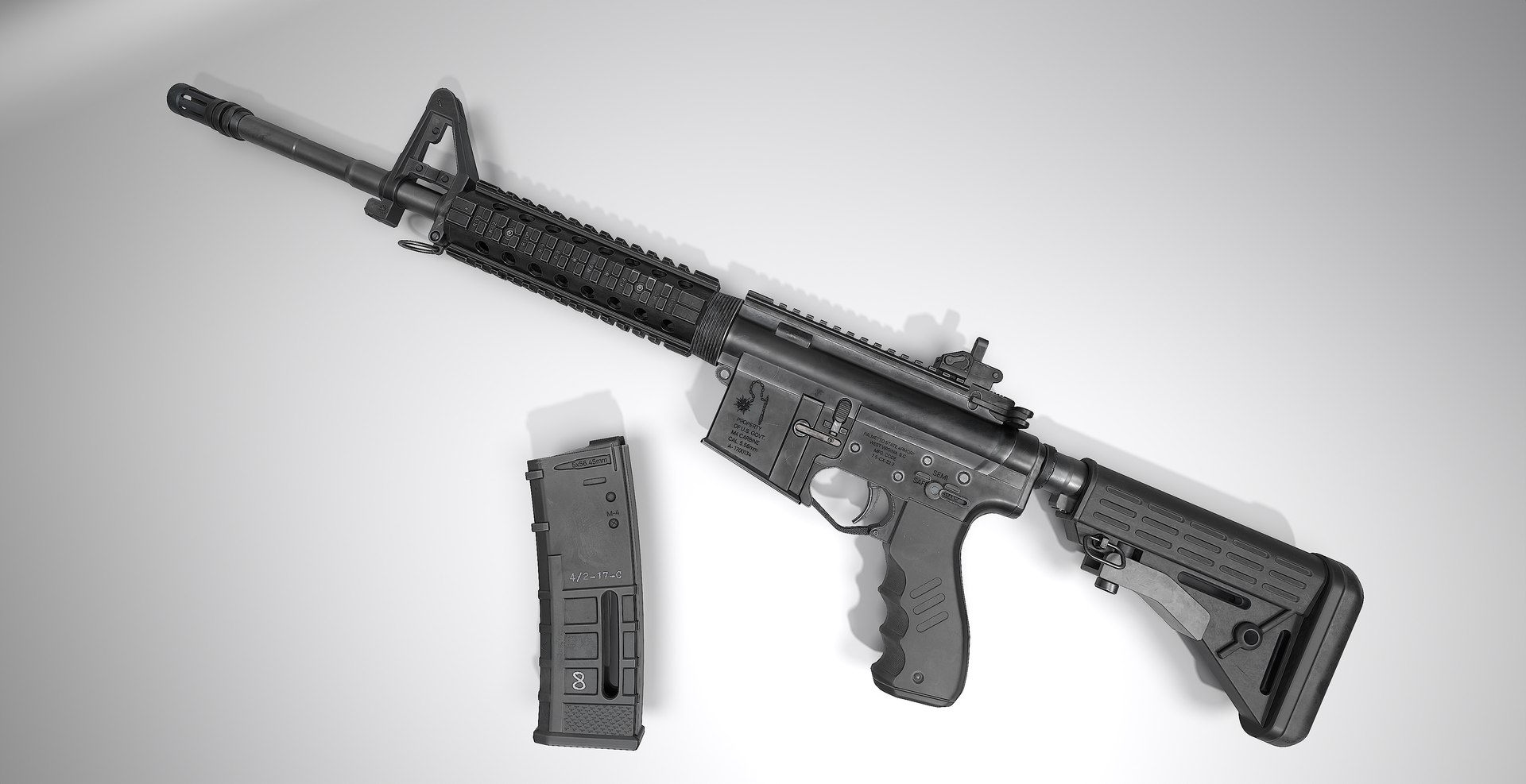 M4A1 3D Model - TurboSquid 2085747