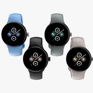 Google Pixel Watch 2 All Colors 3D