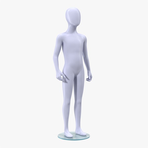 3D child mannequin standing pose