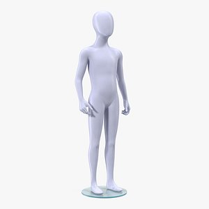 Flexible Child Mannequin Neutral Pose 3D Model $49 - .3ds .blend