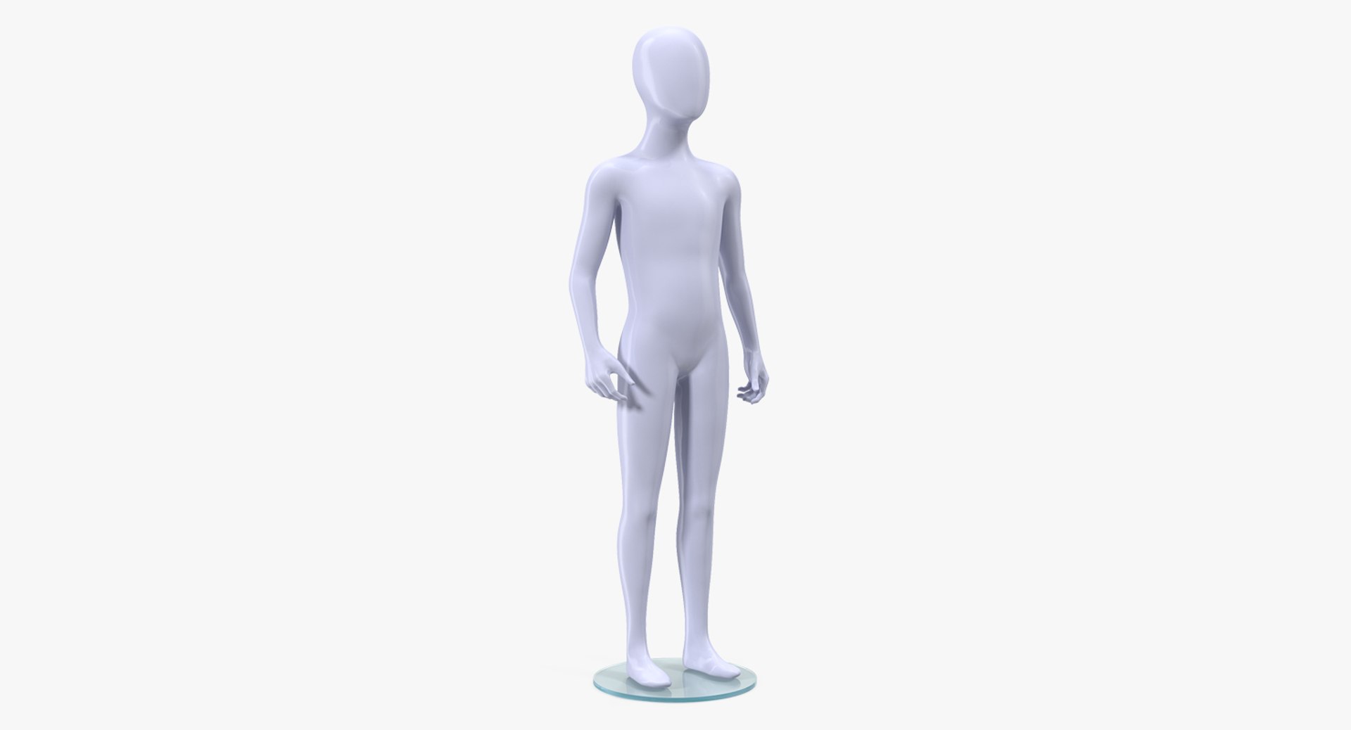 Child Mannequin Standing Pose 3D model preview
