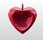 C-K 3D-Printable Valentine Crystal-Heart-TwoLetters Pendant