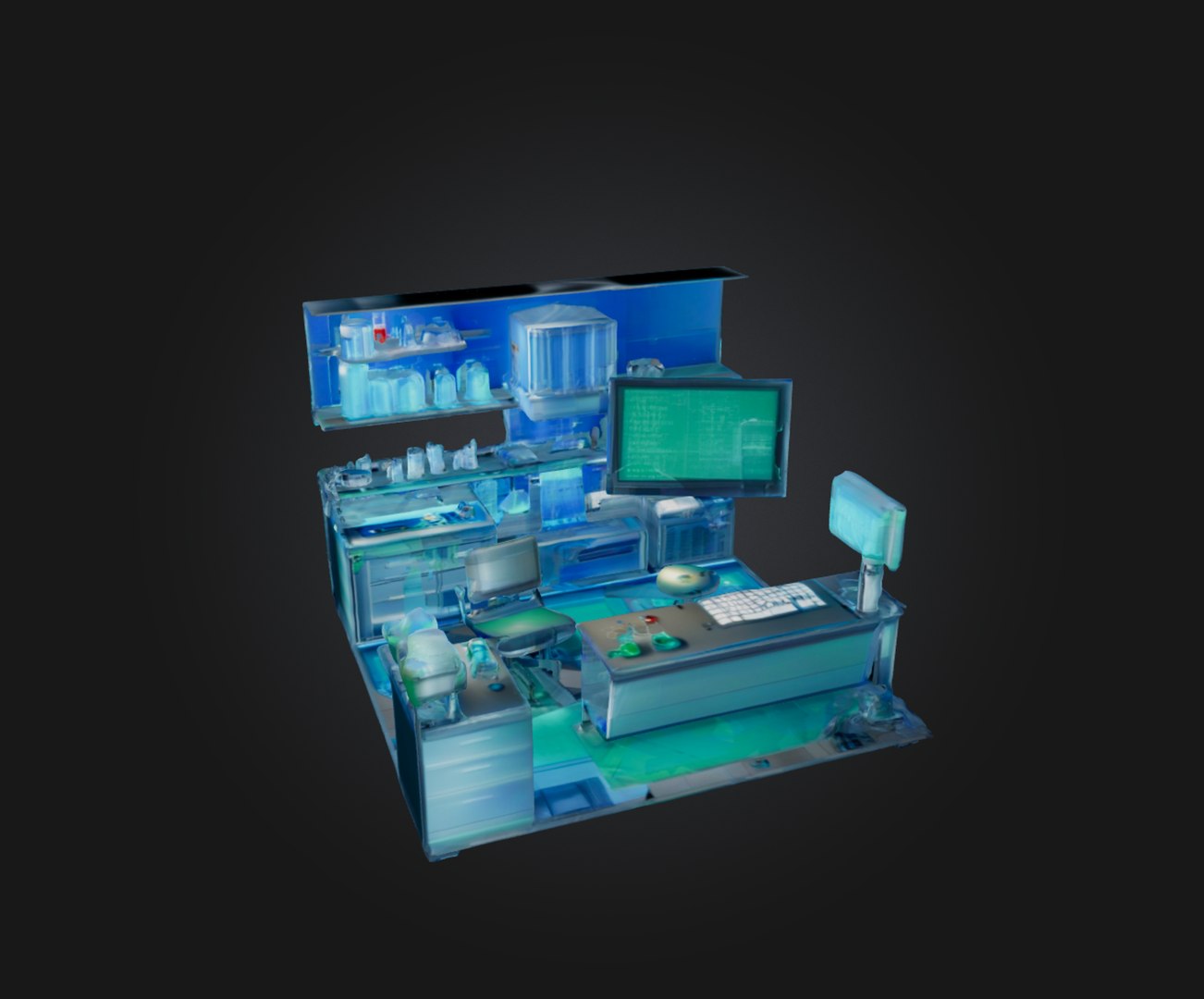 Laboratory Model - TurboSquid 2285340