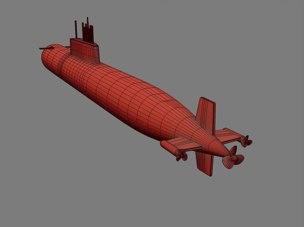 K-278 Komsomolets Submarine Soviet 3d Model