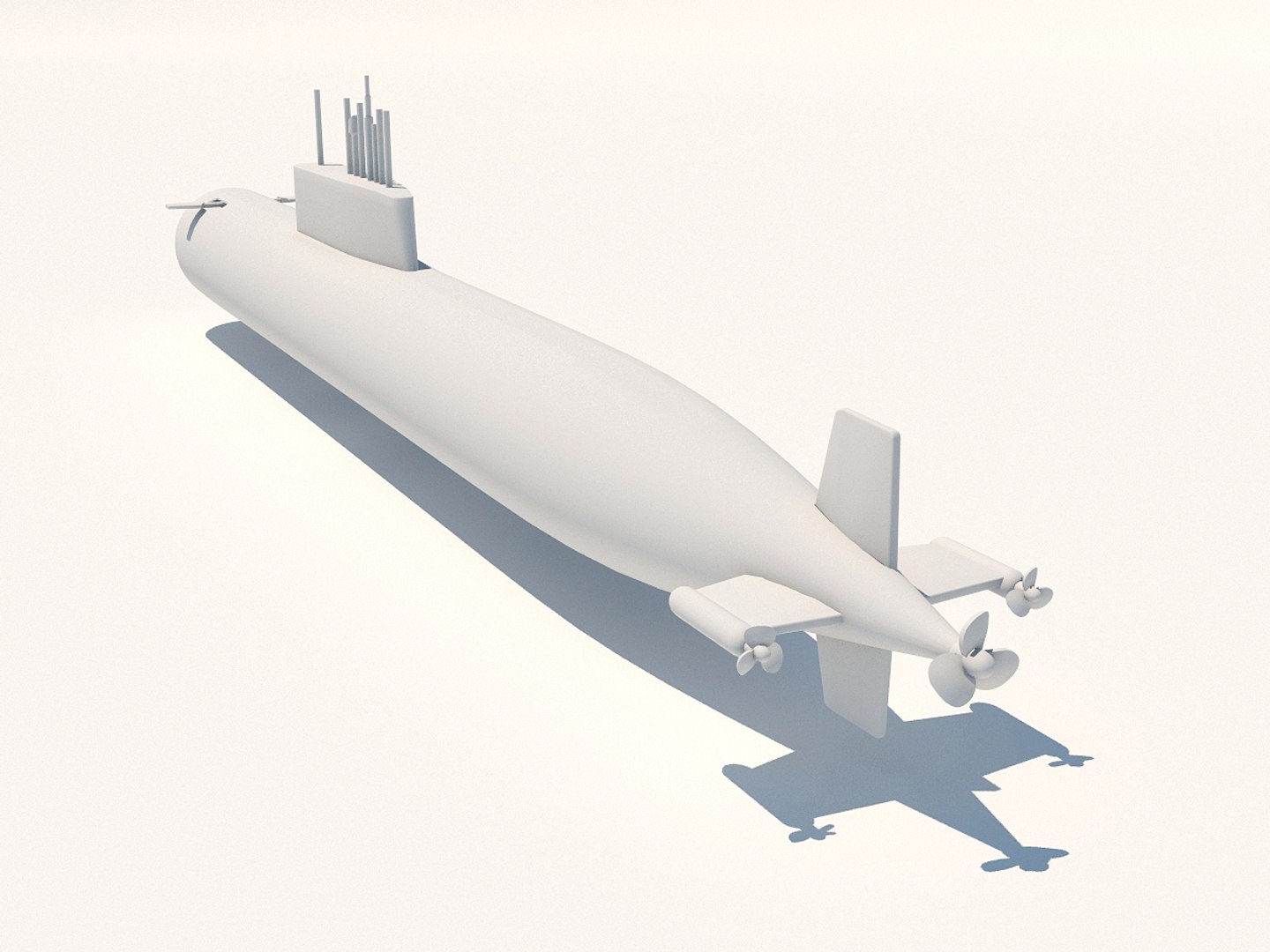 K-278 Komsomolets Submarine Soviet 3d Model