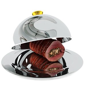 3D roast beef silver